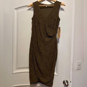 Rachel Rachel Roy Women's Size Small Draped-Front Dress April Army NWT
